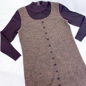 Woman's Vintage House Dress Jumper M.H.M Melissa Harper Minimalist Casual Dress